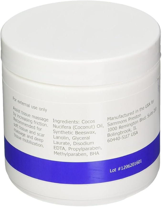 Deep Prep II Soft Tissue Massage Crème, 15 oz Jar – Long-Lasting, Non-Greasy Formula for Therapeutic Massages