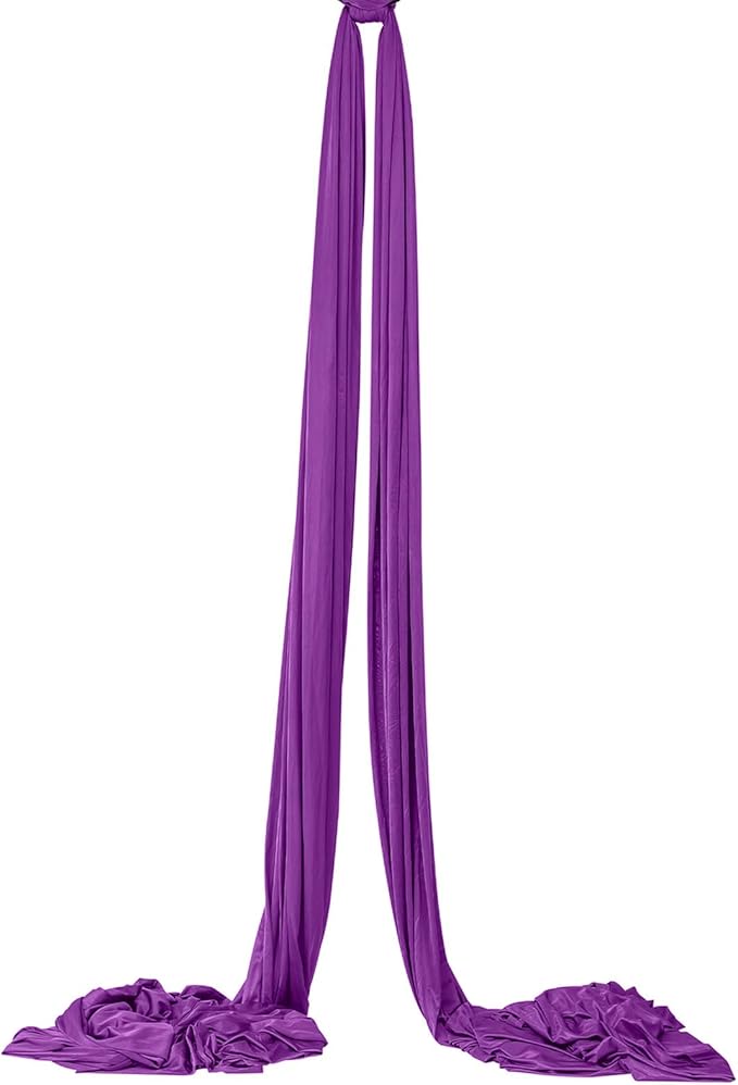 Houseables Aerial Silks, Yoga Swing, Aerial Yoga Hammock, Ariel Silk, Gymnastics Swing, Acrobatics Equipment, For Home, Indoor, Outdoor, Arial Setup, Rig, Sling, Portable