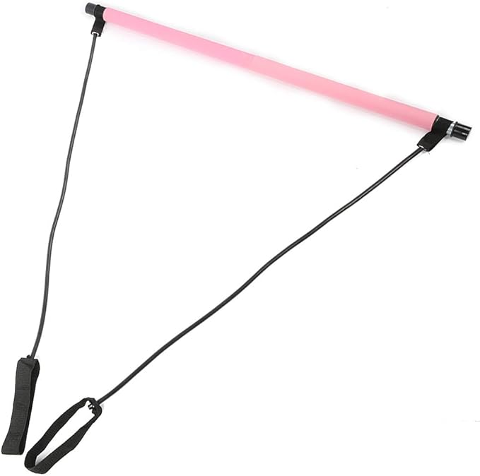 Pilates Bar, TPE Tube with Foam Grip for Yoga Fitness, Home Workout Equipment, Portable and Flexible for Legs Waist Abdomen Exercise