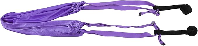 Premium Aerial Hammock Yoga Swing Kit Yoga Hammock Handstand Split Leg Stretchable Training Portable Elastic Aerial Hammock for Home Sky Blue(Purple)
