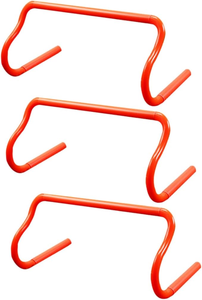 SUPVOX 3pcs Detachable Speed Hurdles Set for Agility Training Lightweight and Portable Hurdles for Soccer Baseball and Athletic Practice Indoor and Outdoor Sports Equipment