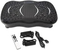 Vibration Plate Exercise Machine for Whole Body Workout, 330 lbs Capacity Lymphatic Drainage Platform for Weight Loss, 120 Speeds with Resistance Bands & Built-in USB Speaker