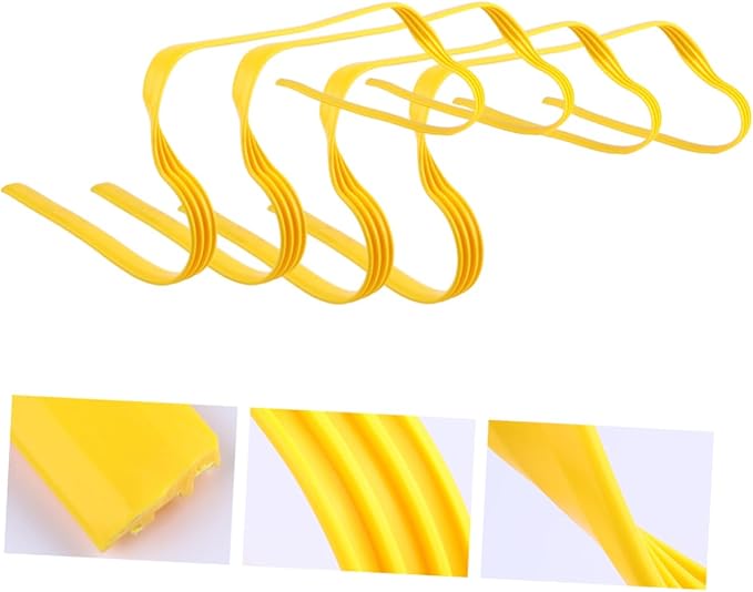 4Pcs Speed Training Hurdles for Durable Soccer Training Equipment High Agility Hurdles for Soccer Football and Track Drills Weatherproof Pe Material