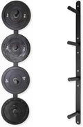 Signature Fitness Fitvids Weight Plate Storage Rack for Home Gym