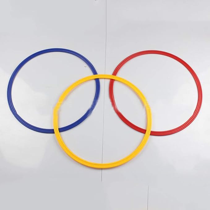 Speed & Agility Training Rings, Sports Agility Ladders, 6PCS Multicolor Soccer Sport Training Speed Rings Football Control Skills Agility toroidal