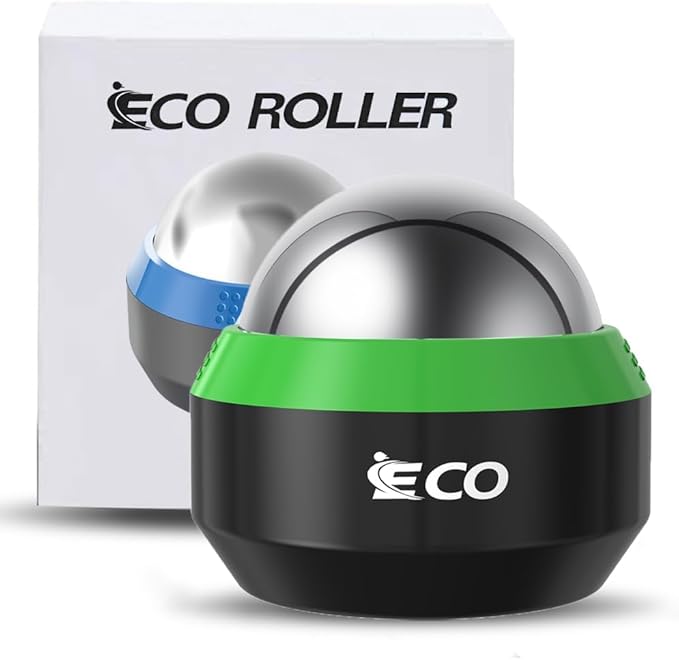 iECO Cold Massage Roller Ball - Ice Roller Ball for Muscles Deep Tissue, Cold & Heat Therapy, Plantar Fasciitis Roller