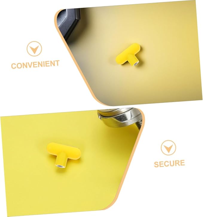 Zerodeko 2pcs Fitness Equipment Revolving Handle with Ball Knob Insert Pin for Cable Machine Attachments Heavy Duty Exercise Handles for Strength Training Ergonomic Comfort Yellow