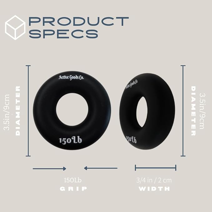 Hand Exerciser - PROFESSIONAL GRADE, Set or Single, Different Sizes. Visit to see more! Bague classique en silicone parfaite pour améliorer la force, la puissance et la vitesse dans les poignets.