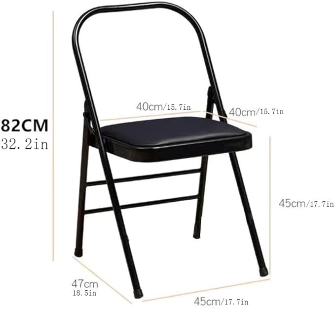 Iyengar Yoga Chair,Pilates Chair,Yoga Inversion Chair,Backless Yoga Chair Prop,Home Exercises Reinforced Design, lemon-82cm×45cm