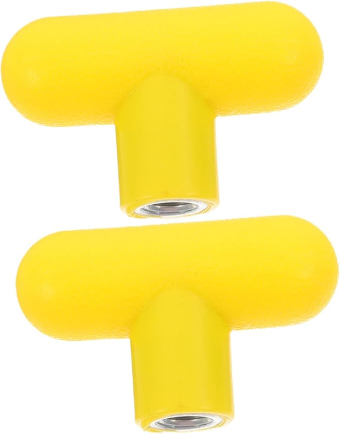Zerodeko 2pcs Fitness Equipment Revolving Handle with Ball Knob Insert Pin for Cable Machine Attachments Heavy Duty Exercise Handles for Strength Training Ergonomic Comfort Yellow