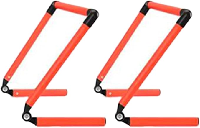 pistro Speed Hurdles 2-Pack, Adjustable Agility Training Equipment (15.2cm/6in to 30.5cm/12in) for Plyometric Drills, Football, Soccer