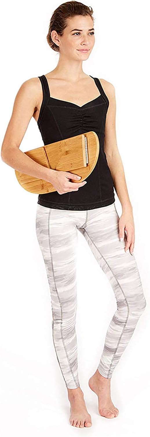 Portable Bamboo Ergonomic Folding Meditation Bench, Perfect Kneeling Stool Ergonomic Bamboo Bench for Extended Practice - Includes Carrying Bag