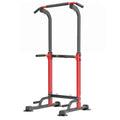 Power Tower Pull Up Bar Station, Pull Up Rack Dip Station for Home Gym, Height Adjustable Home Strength Training Fitness Workout Equipment for Beginners Under 6 Feet Tall
