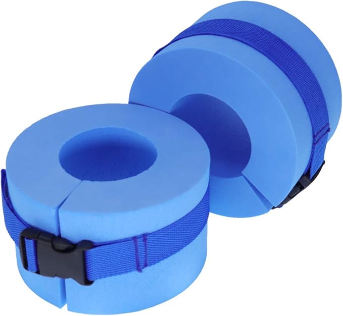 Water Aerobics Float Ring/Belt to Workout Ankles Arms for Swim Fitness Training (Set of 2)