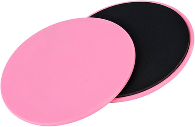 Fitness Gliding Disc Lightweight Core Slider for Full Body Workout, Yoga, Dance - 2 Exercise Songs for Wood, Carpet, Rug, Tile