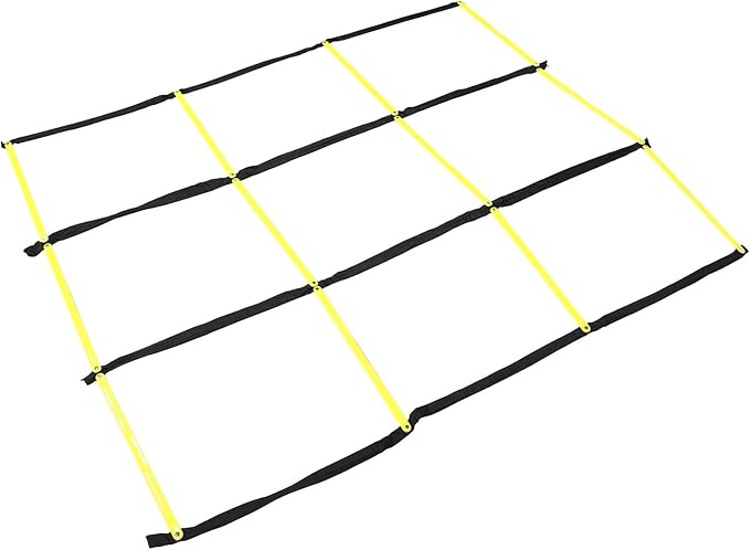 Foldable Agility Ladder for Footwork Training Portable Lightweight Soccer Football Workout Ladder Tool Weather-Resistant Design for Speed Coordination and Multisport Fitness Drills