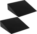 DEAYOU 2 Pack Yoga Foam Wedge, 13" EVA Foam Calf Stretch Slant Board for Lower Leg Strength Improve, Squat Wedge Incline Block for Workout, Exercise, Knee Pad, Back Support, Footrest Cushion (Black)