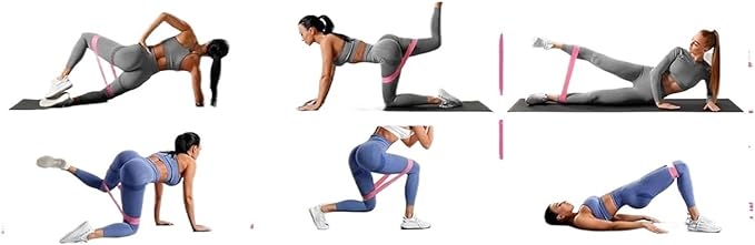 13 Piece Pilates Yoga Set for Women, Home Gym Workout Kit with Resistance Bands, Ankle Weights, Pilates Ring & Loop Bands, Toning Fitness Essentials Starter Accessories(Pink)