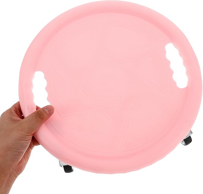 DECHOUS Ab Roller Wheel Core Strength Trainer with Pink Silent Glide Ab Exercise Board and Knee Pad for Home Fitness and Abdominal Muscle Workout