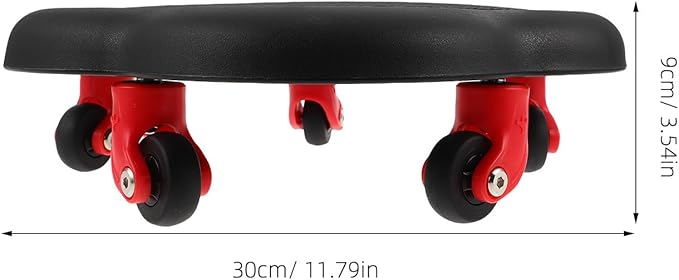 Five-wheel Ab Roller Core Sliding Discs for Home Fitness Black Flower Shaped Abdominal Workout Equipment Strength Training Ab Core Roller