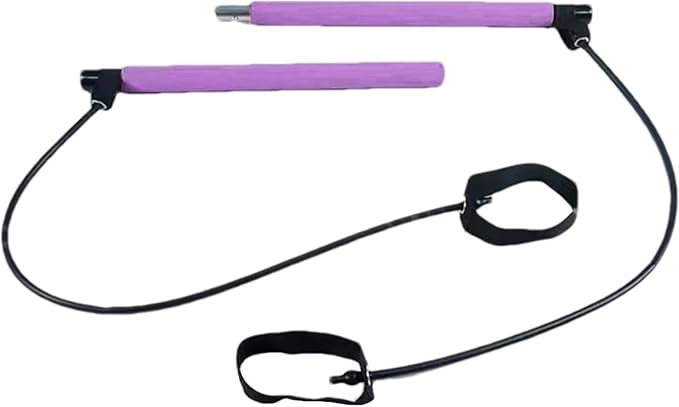 Pilates Sculpting Bar - Pilates Bar Kit, Elastic Fusion Bar Pilates Stretch | Easy Installation Pilates Resistance Bar, Multifunctional Pilates Training Bar, Portable Fitness Supplies for Yoga