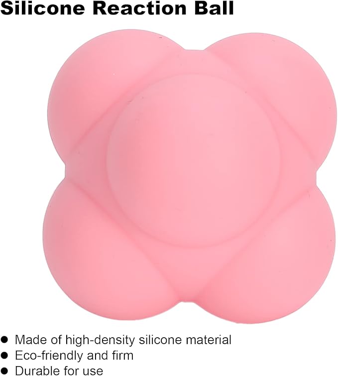 Silicone Bounce Reaction Ball HighDensity Portable Reflex Training Ball for HandEye Coordination Speed Exercise Sports Training Rehabilitation Size 7cm
