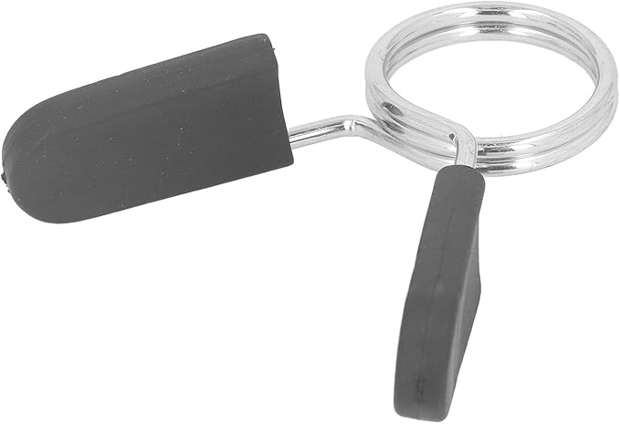 30mm / 1.2in Barbell Clamps, 2 pcs Dumbbell Spring Clip Collars Fitness Weightlifting Lock Buckle Gym Accessory for Weightlifting Barbell Weight Bar Clips