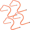 4pcs Plastic Speed Hurdles Set 15cm Agility Training Equipment for Football Soccer Drill and Athletic Speed Workout