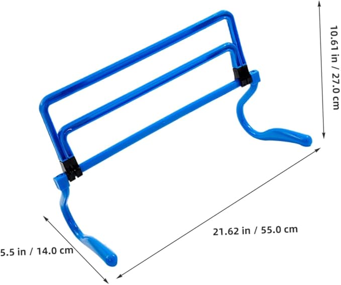 Totority Removable Agility Hurdles for Soccer Training Blue Fitness Equipment for Speed and Coordination Drills for Athletes and for Outdoor and Indoor Use