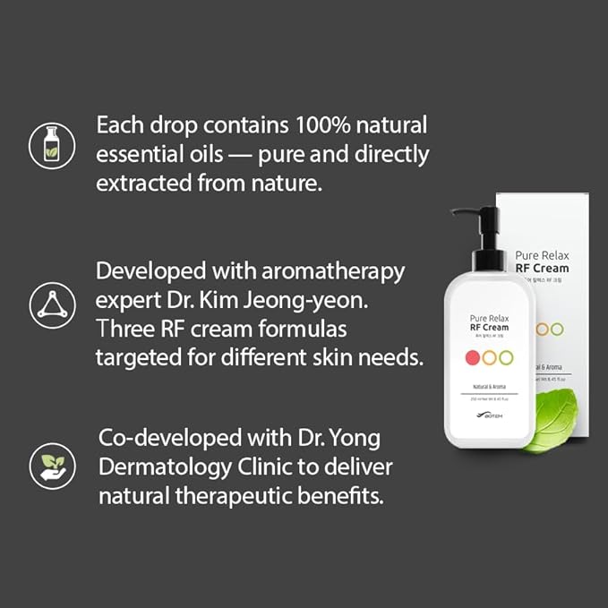 Pure Relax RF Cream – Conductive Hydrating Cream for RF Massage, Professional-Inspired Skincare, 250ml | Made in Korea