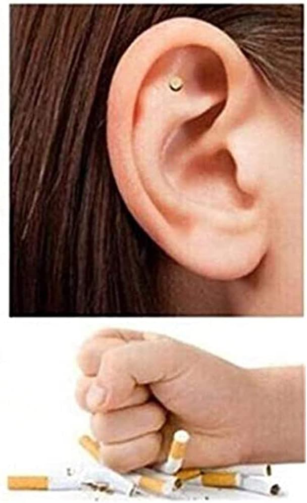 2PCS Magnetic Therapy Quit Stop Smoking Smoke Magnet Magnetic Therapy Ear Auricular Loss Weight Acupressure