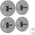 Wall Mounted Weight Plate Holder,Weight Plate Rack for for All Size Bumper Plates, Max Weight Capacity 300 Lb, Home Gym Organizer