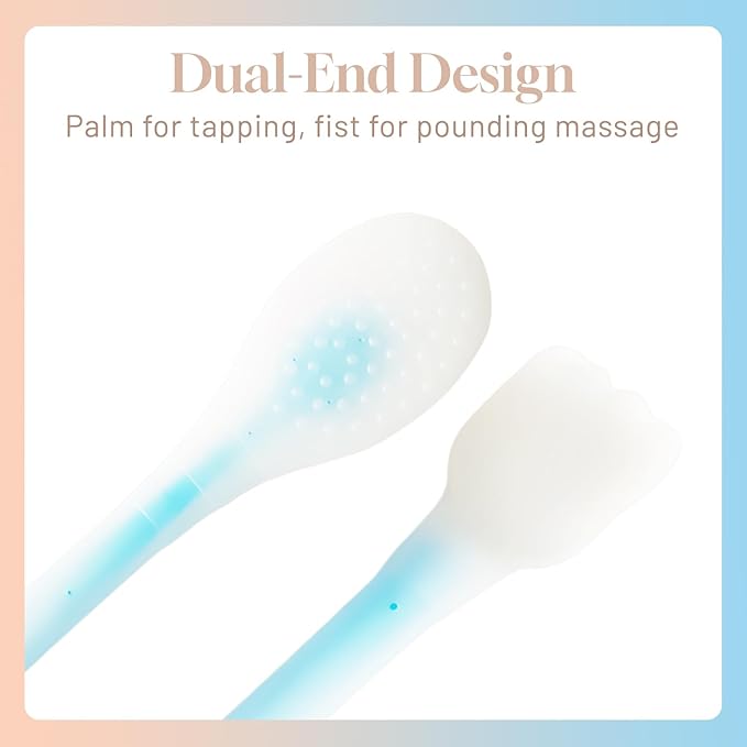 GSHOW Manual Back Massager for Shoulder Soreness Relief Long Handheld Silicon Hammer Suitable for Massaging Whole Body Legs Arms Back