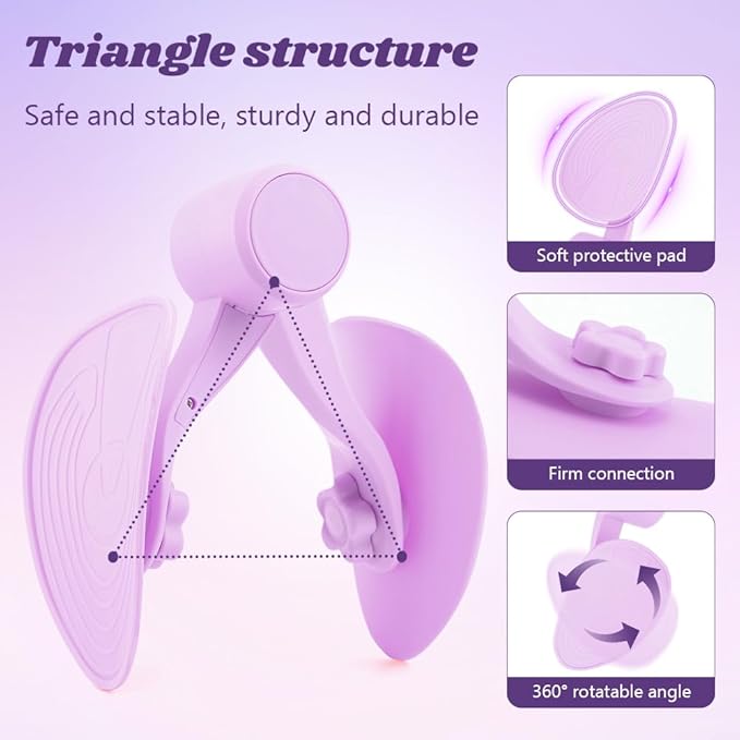 Thigh Exerciser for Women, Enhanced Resistance Hip and Pelvis Trainer, Under Desk Exerciser and Kegel Exercise Products for Women Home Gym