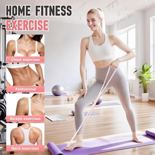 2026 New Figure 8 Resistance Bands with Handles | 3-Level Strength Training Bands for Women & Men | Ideal for Arm, Back, Shoulder Workouts, Yoga & Pilates