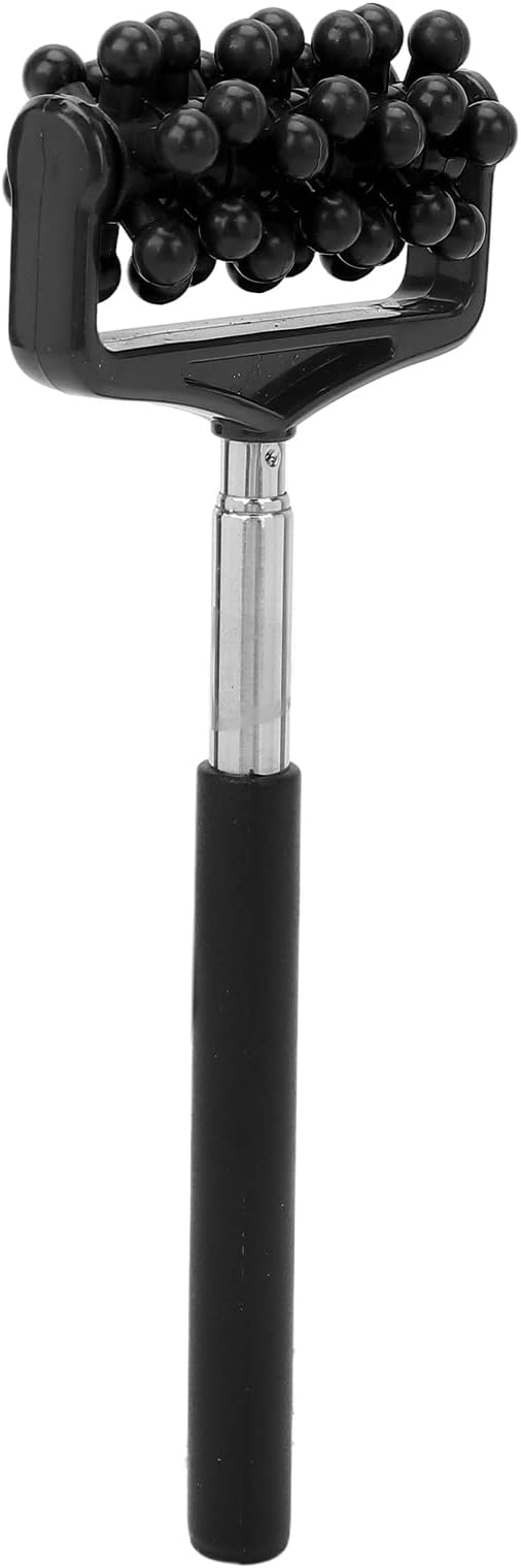 Ymiko Massage Stick, Yoga Massage Stick for Men and Women Granular Body Massage Tool Telescopic Roller Massage Stick Home Neck Leg Back Body Massage Stick(Black)