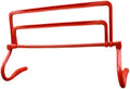 Agility Hurdle Adjustable Obstacles Jumping Bar Set Speed Training Equipment Set for Running Football Indoor Outdoor Pets, red