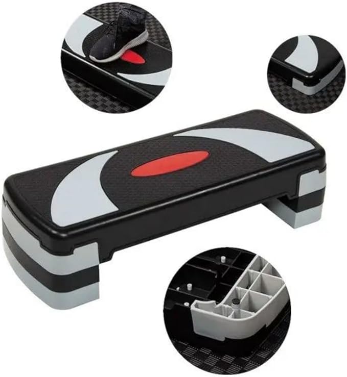 30" Aerobic Step Platform Stepper with Adjustable Height (4"-6"-8") & Anti-Slip Design