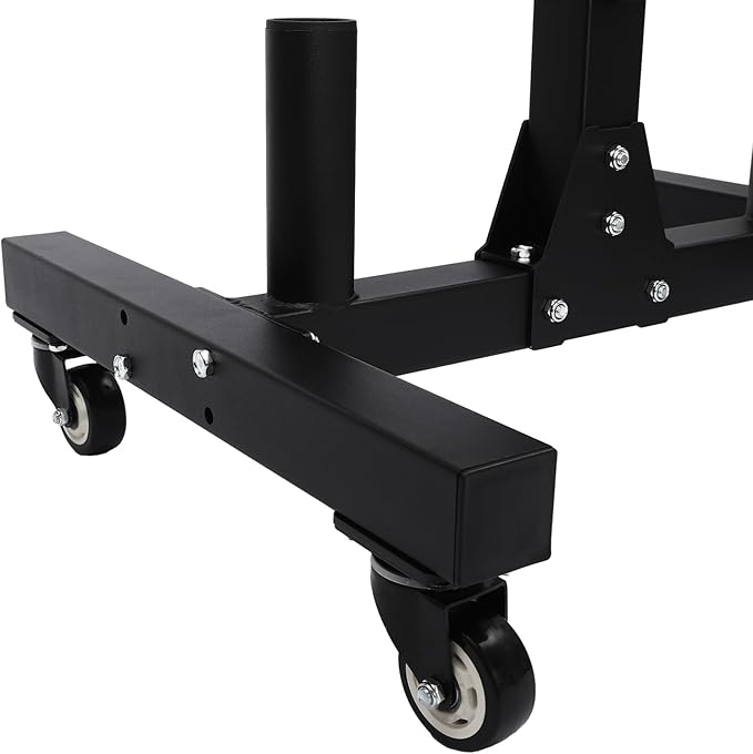 Plate Rack Tree, All Weight Plate Tree Holder & Vertical Barbell Storage Rack with Wheels, Commercial Weight Plate Tree for Homes, Hotels, Gyms