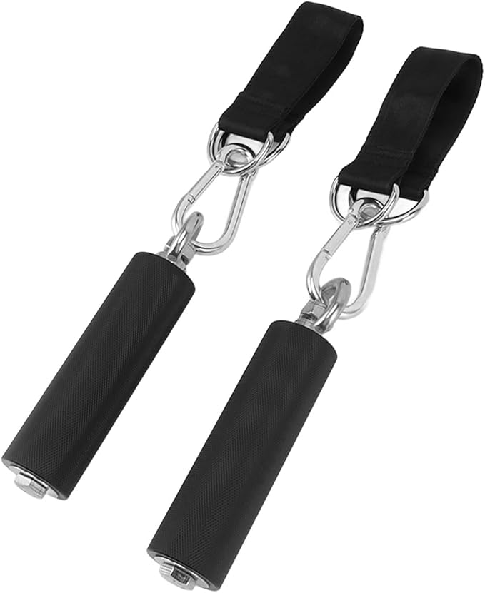 Pull Up Handle Cable Attachment with TPR Rubber Coated Grip, Anti - Slip Weightlifting Gym Equipment Handle - Comfortable Strength Training, Portable Fitness Accessory for Home o