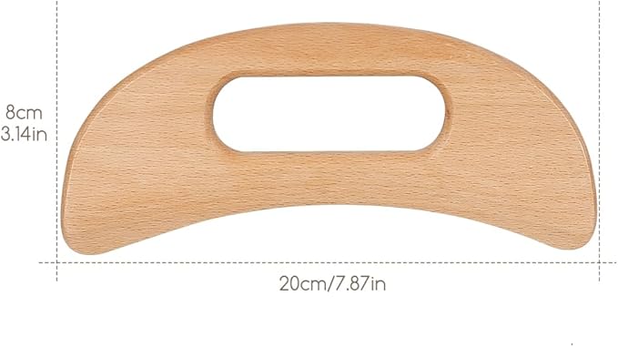 Lymphatic Drainage Massager, Wooden Gua Sha Tool for Body, Manual Massage Scraper for Anti Cellulite and Relieve Muscle Fatigue, Body Gua Sha Paddle (Style A)