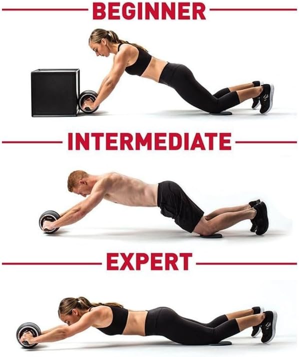 Ab roller Bselfish - Abdominal wheel exercise equipment for core workout - Fitness