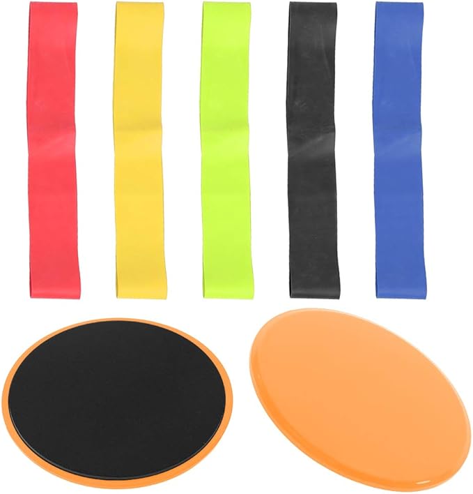 Fitness Sliding Disc Workout Equipment Core Slider Exercise Training Disks for Home Gym Street Workout ABS Material Pink Black Red Blue Green Orange 2 Pack