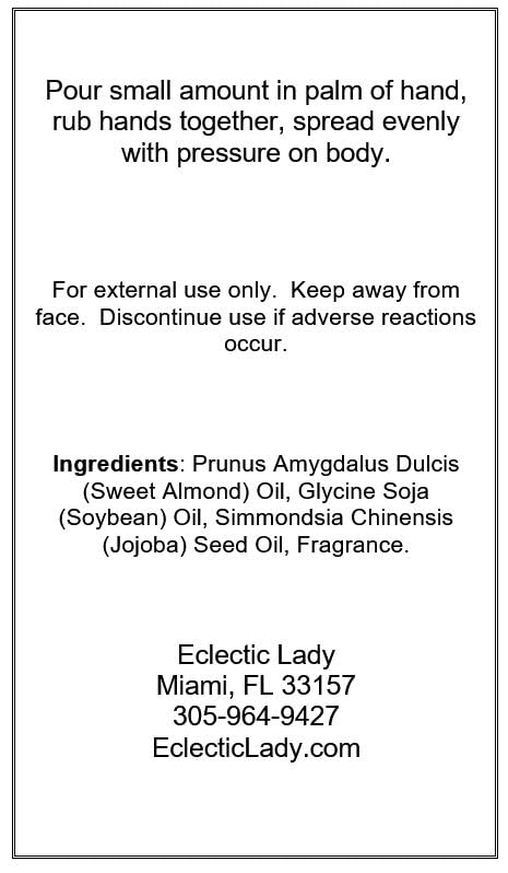 Cucumber Mint Massage Oil, 16 oz, With Sweet Almond Oil and Jojoba Oil, Preservative Free, Perfect for Aromatherapy and Relaxation