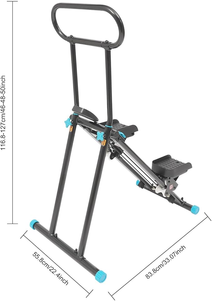 Stair Stepper Vertical Climber Machine with LCD Screen Compact Folding Cardio Exercise Climber Stair Climber for Living Rooms, Home Gyms, Apartments Foldable Design 300 lbs Capacity