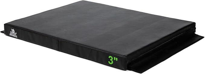 Champion Sports Foam Plyometric Box, Black - Durable Jump Boxes for Training with Handles, Hook and Loop Flaps - Stackable Plyo Box Jumps for Gym - Multiple Sizes