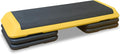 43''Inch Adjustable Aerobic Exercise Step Platform with 4 Stackable Risers - Home Gym Fitness Stepper for Cardio, Strength Training
