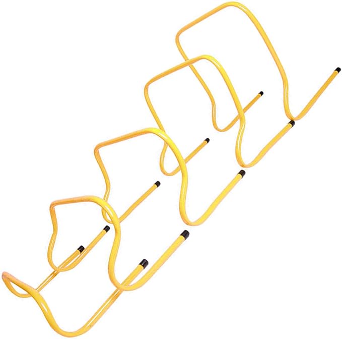 Adjustable Athletic Speed Training Hurdles Jumping and Speed Training Fitness Hurdles for Basketball Soccer Set of 5