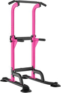 SogesHome Power Tower Pull Up Bar and Dip Station, Height Adjustable Dip Stand Exercise Machine for Home Gym, Multi-Functional Free Standing Strength Training Fitness Workout Station