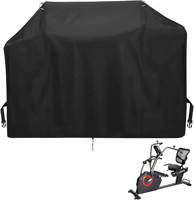Exercise Bike Cover for Sunny Health and Fitness Elite Recumbent Cross Trainer,Heavy Duty Fitness Equipment Cover for Elliptical Machine,72"L x 34"W x 51"H